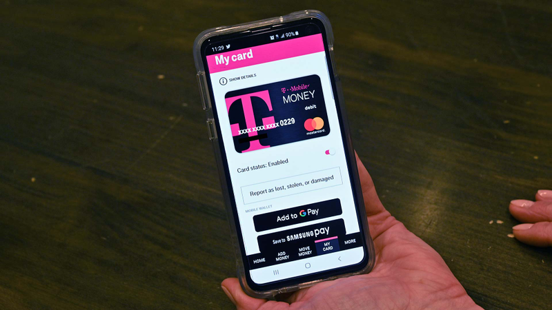 in case of emergency, Money users can disable their debit card from inside the app.